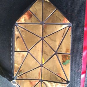 Small zipper clutch purse